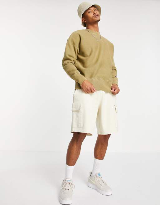 Champion sweater 2024 olive green top