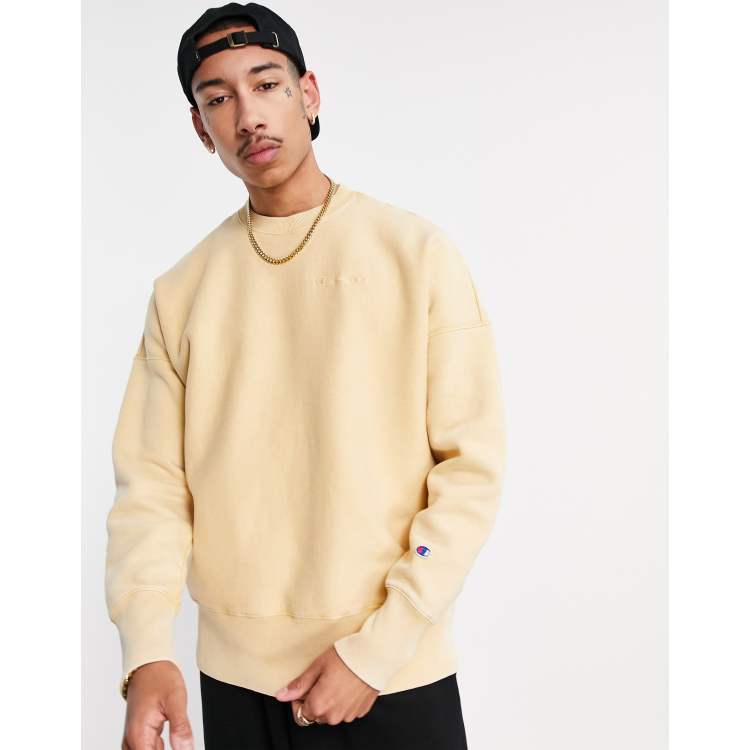 Champion reverse weave hot sale tan crop hoodie