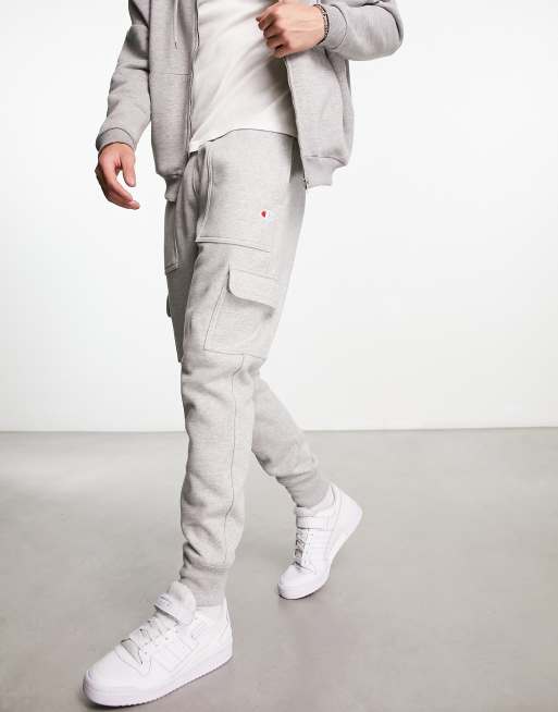 Champion Reverse Weave cargo sweatpants in gray | ASOS