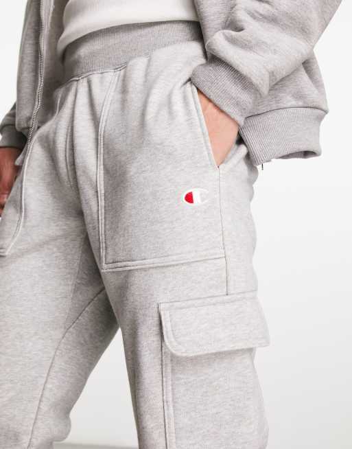 Grey Cargo Bottom Fleece Tracksuit – Trapionaire