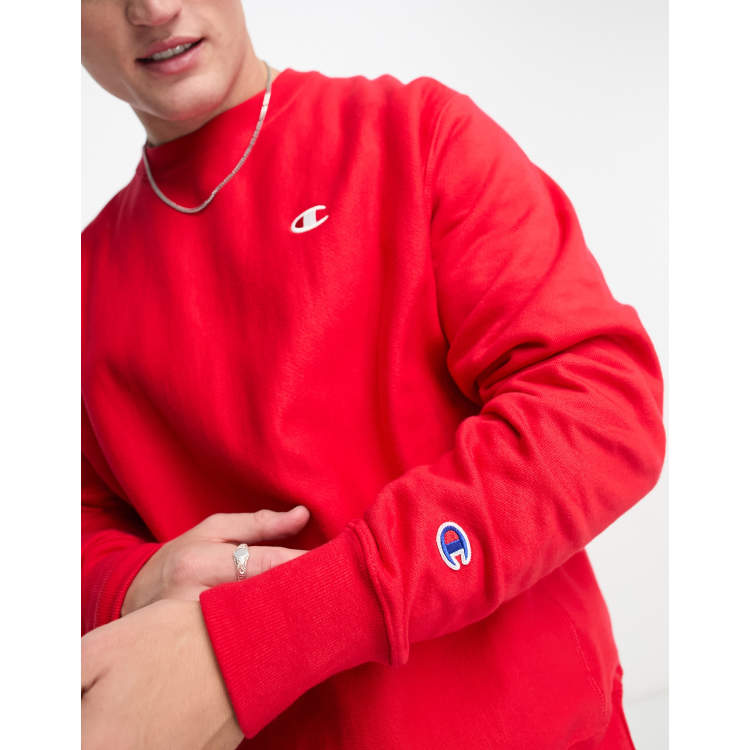 Champion sweater shop v neck red