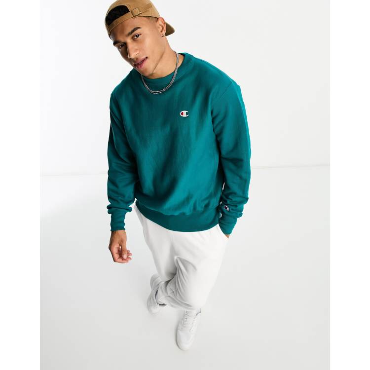 Champion sweater shop teal 7454