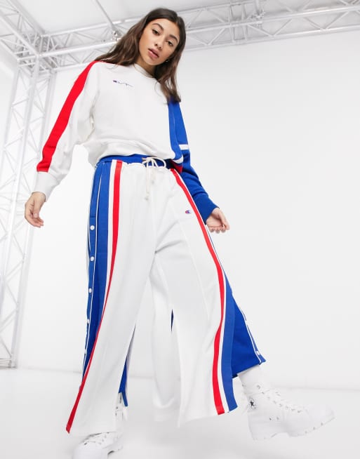 Champion reverse weave on sale popper taped track pant