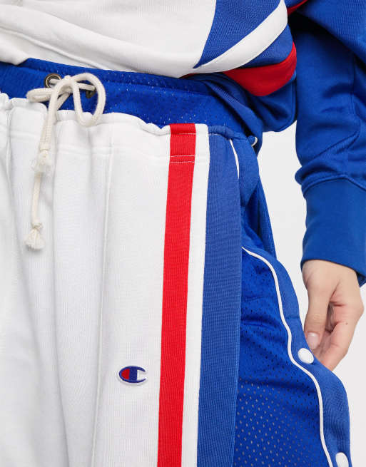 Champion reverse weave popper taped store track pant