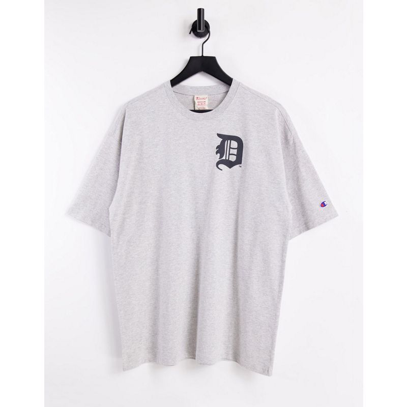 Champion – Reverse Weave Detroit Tigers – T-Shirt in Grau