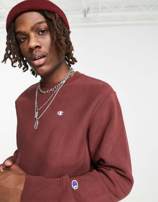 Burgundy best sale sweatshirt champion