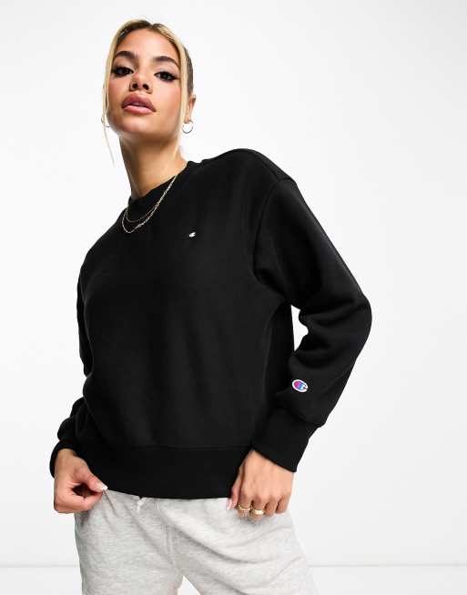 ASOS Sweatshirt | Weave Schwarz – Champion Reverse Hochwertiges – in