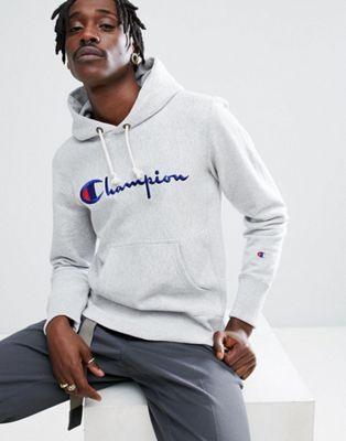 script logo champion hoodie