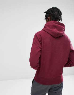 maroon champion reverse weave hoodie