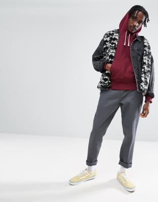 champion reverse weave hoodie burgundy