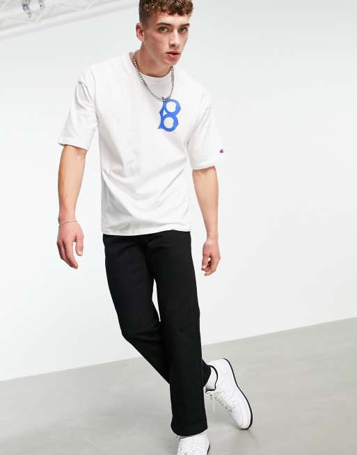 Champion Reverse Weave LA Dodgers t-shirt in white