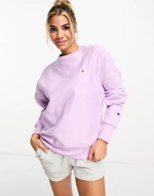 Purple best sale sweatshirt champion