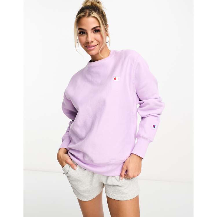 Champion lavender crewneck new arrivals