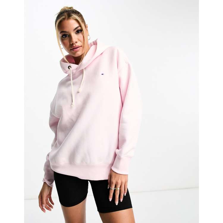 Light pink cropped hot sale champion hoodie