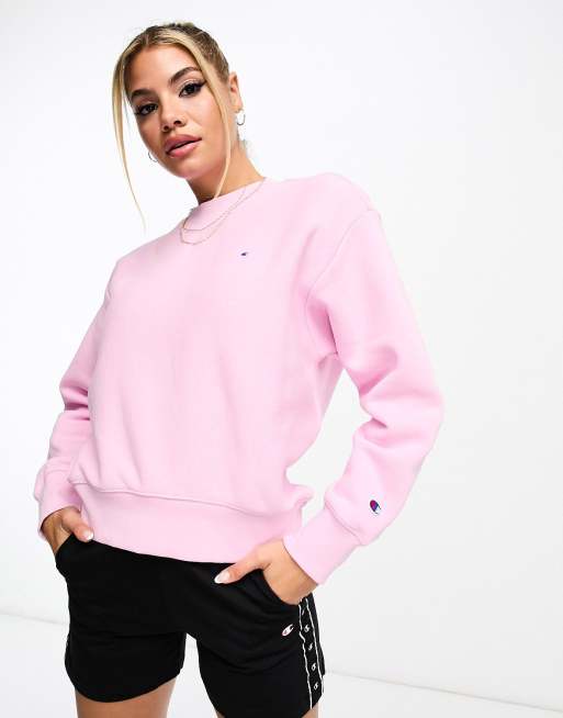 Champion Reverse Weave Premium Sweatshirt in lila ASOS