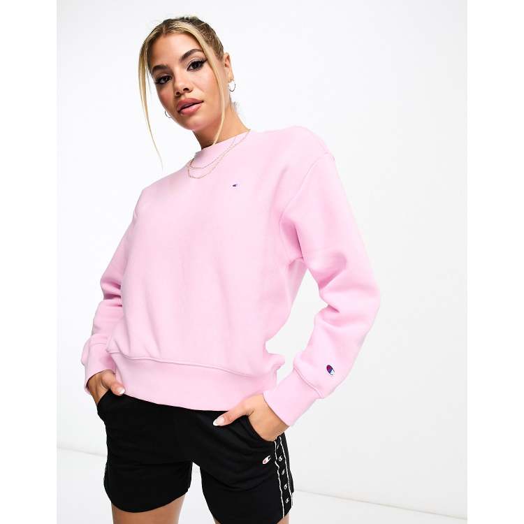 Champion Reverse Weave premium sweatshirt in lilac ASOS