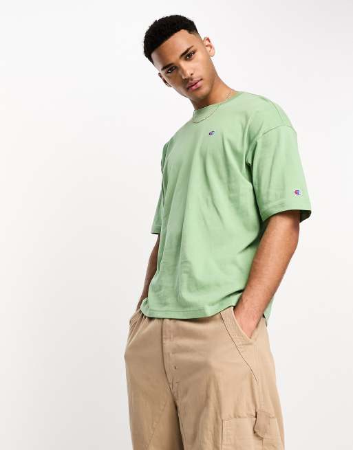 Champion Reverse Weave premium t-shirt in khaki