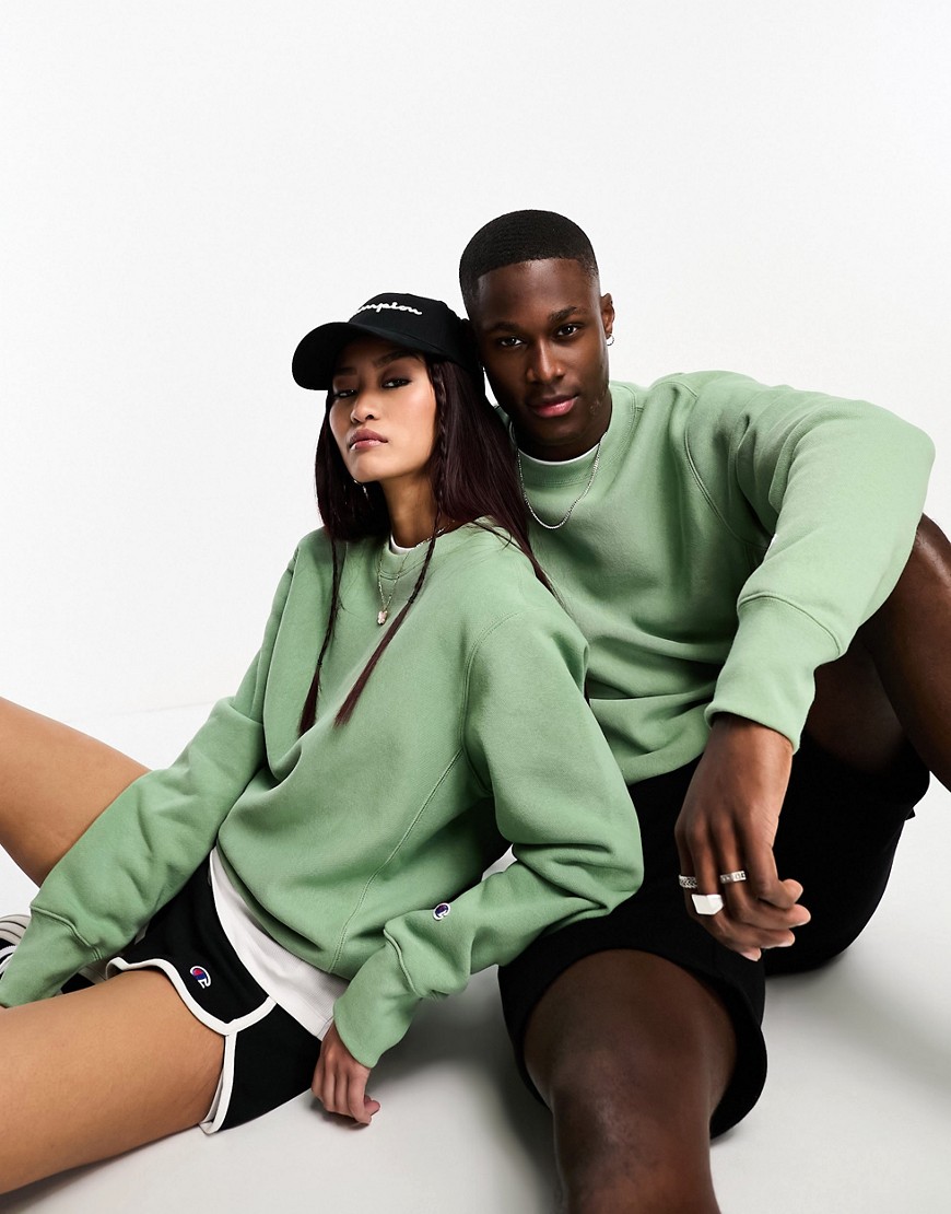 Champion Reverse Weave premium unisex sweatshirt in khaki-Green