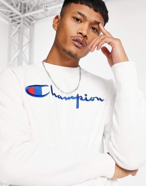 Champion script logo reverse weave sweatshirt new arrivals