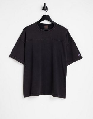 Champion Reverse Weave small logo t-shirt in black - ASOS Price Checker