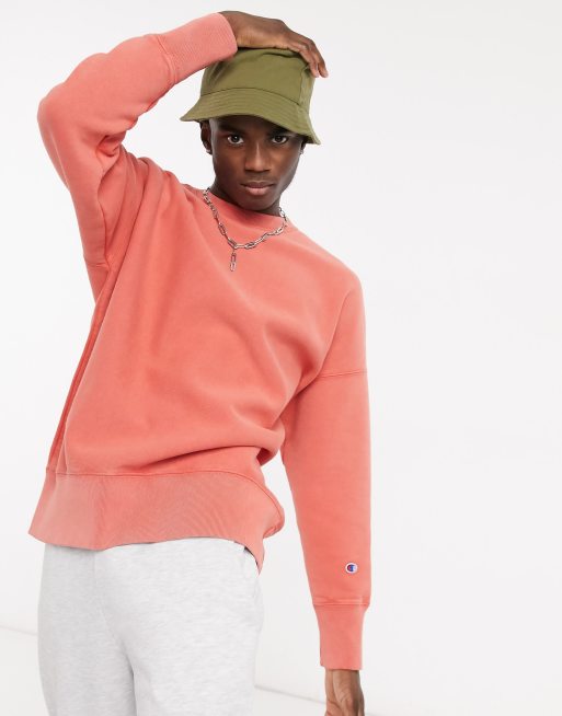 Orange hot sale champion sweatshirt