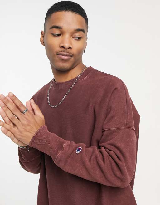 Champion burgundy store crew neck