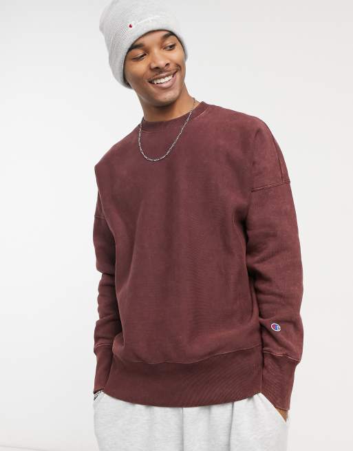 Champion burgundy sweater hotsell