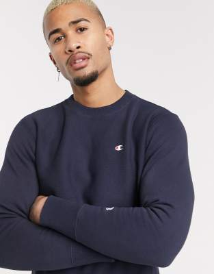 champion reverse weave sweatshirt navy