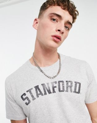 Nouveau Champion - Reverse Weave - T-shirt avec motif Stanford - Gris