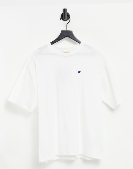 Champion reverse weave t shirt sales white