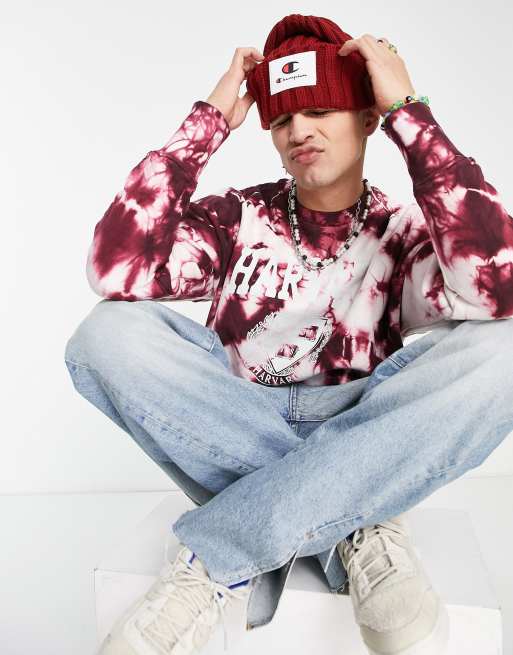 Champion reverse weave on sale tie dye sweatshirt