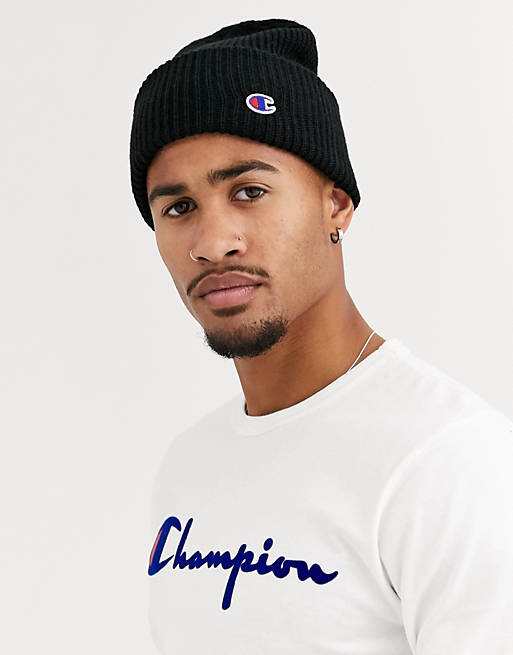 Champion ribbed beanie in black | ASOS