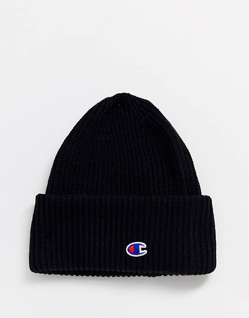 Champion ribbed beanie in black | ASOS