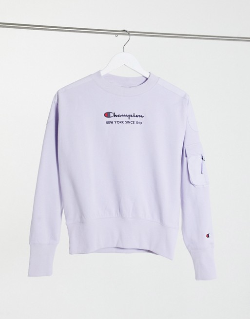 Champion ripstop sweatshirt in lilac