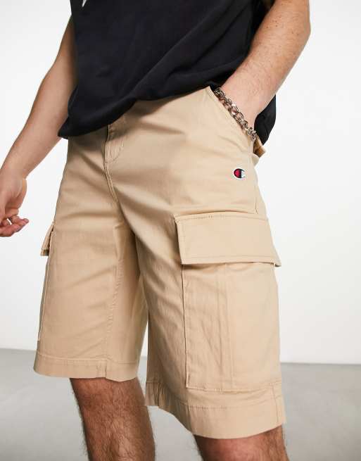 Champion Rochester Bermuda cargo shorts in stone