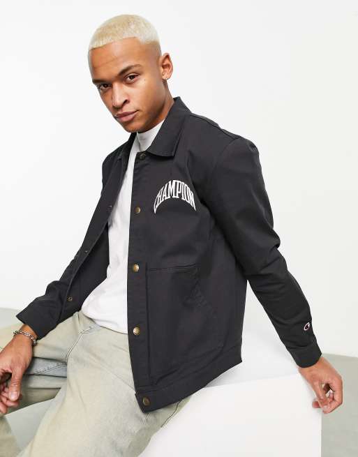 Champion Rochester City Explorer coach jacket in black | ASOS