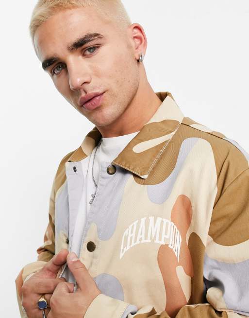 Champion coach jacket with hotsell camo print