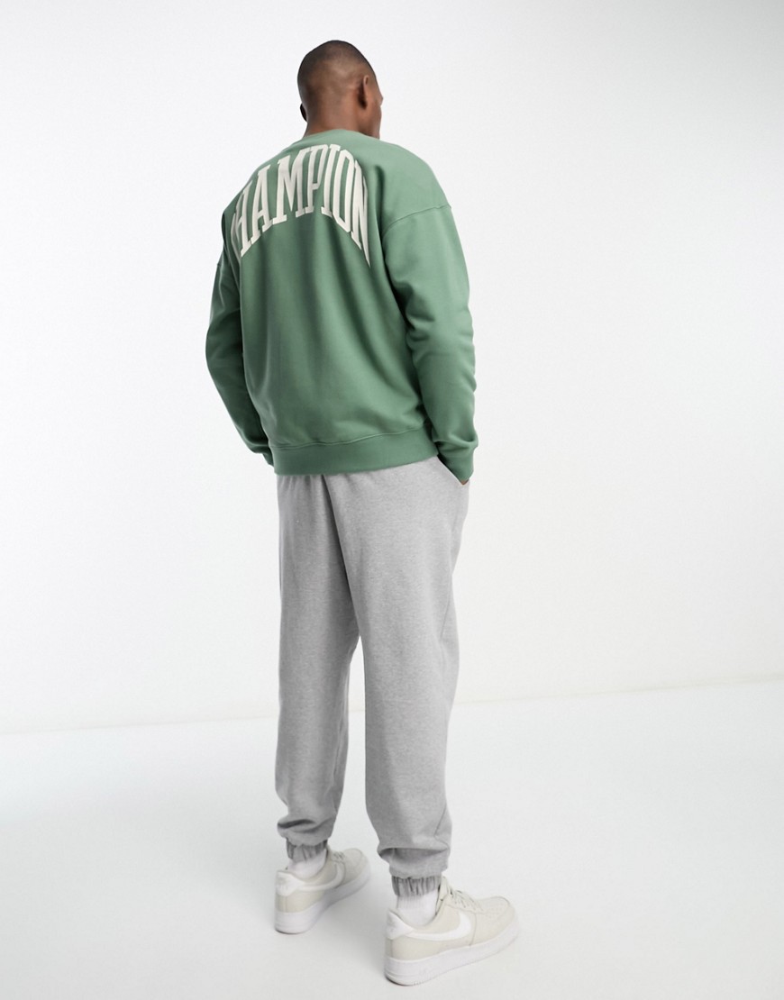 Champion Rochester city explorer sweatshirt with back logo in green