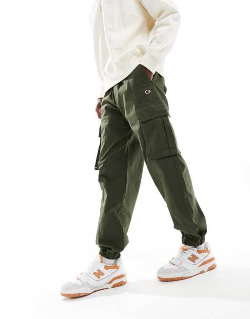 Champion Rochester cuffed cargo trousers in khaki