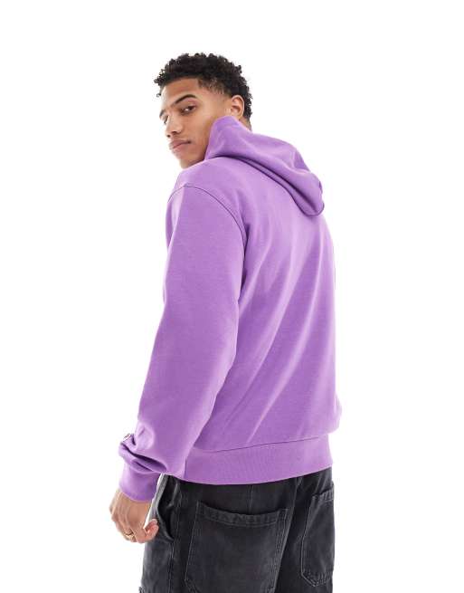 Champion - Rochester - Felpa con cappuccio viola con logo stile college, 2 di 4