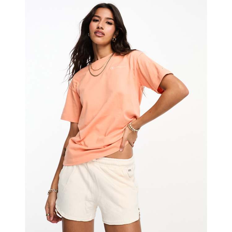 Coral champion t shirt store
