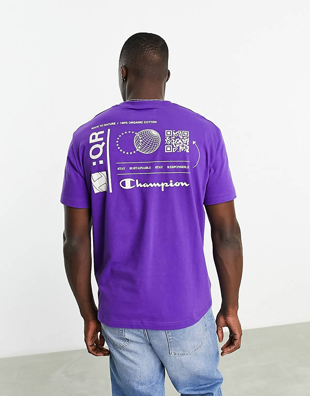 Champion - rochester  future t-shirt with back print in purple