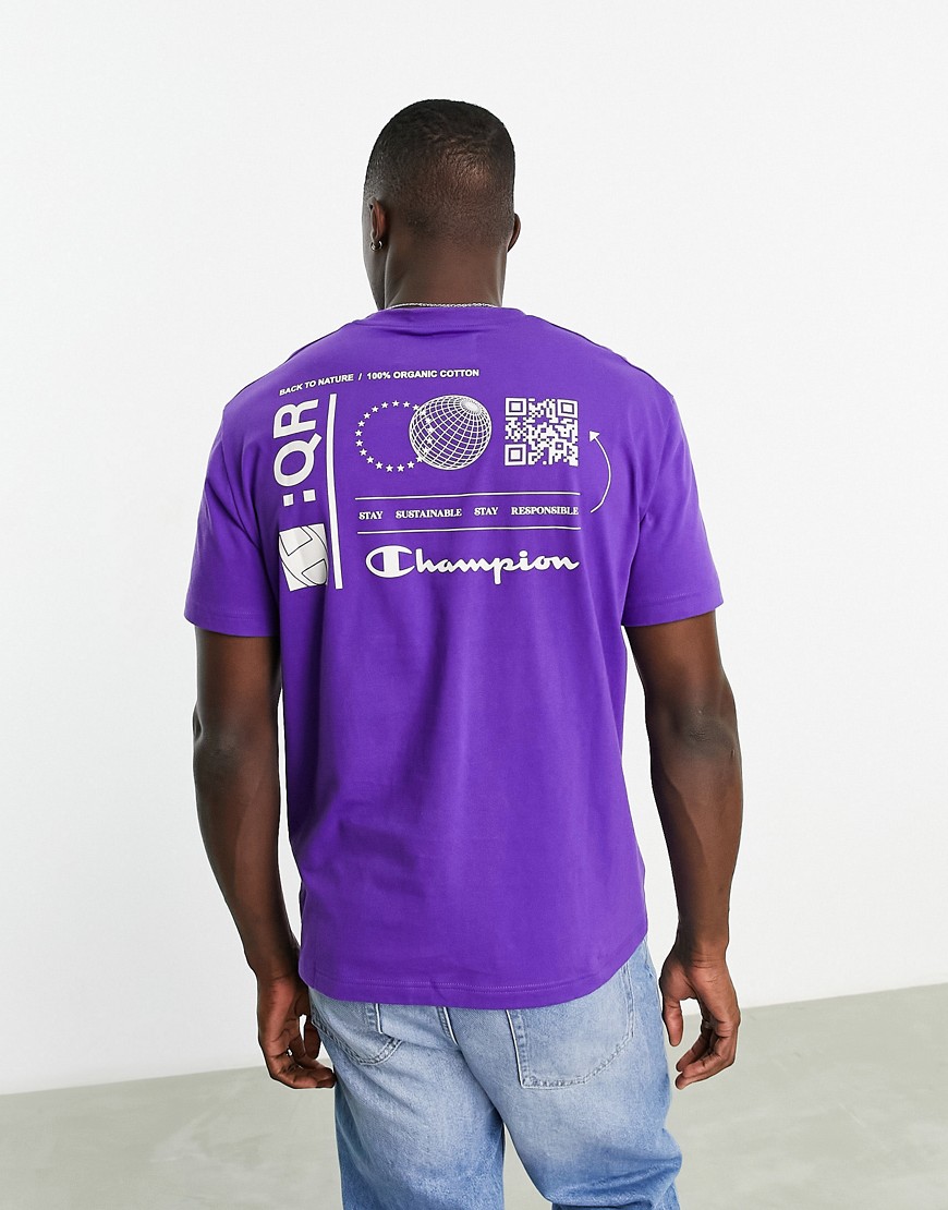 Champion Rochester future t-shirt with back print in purple