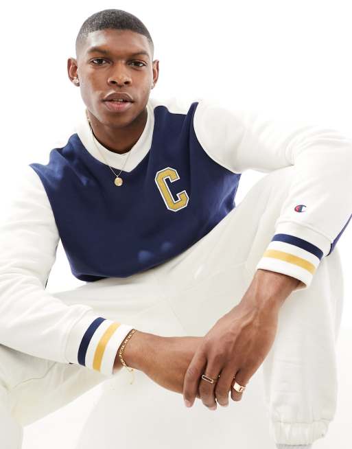 Champion – Rochester – Granatowa bluza z dekoltem w szpic