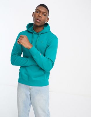 Champion Rochester hoodie in teal - ASOS Price Checker