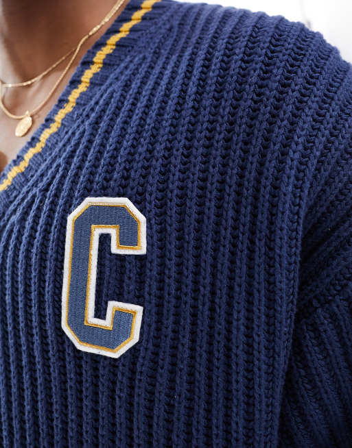 Champion sweater 2024 geel navy