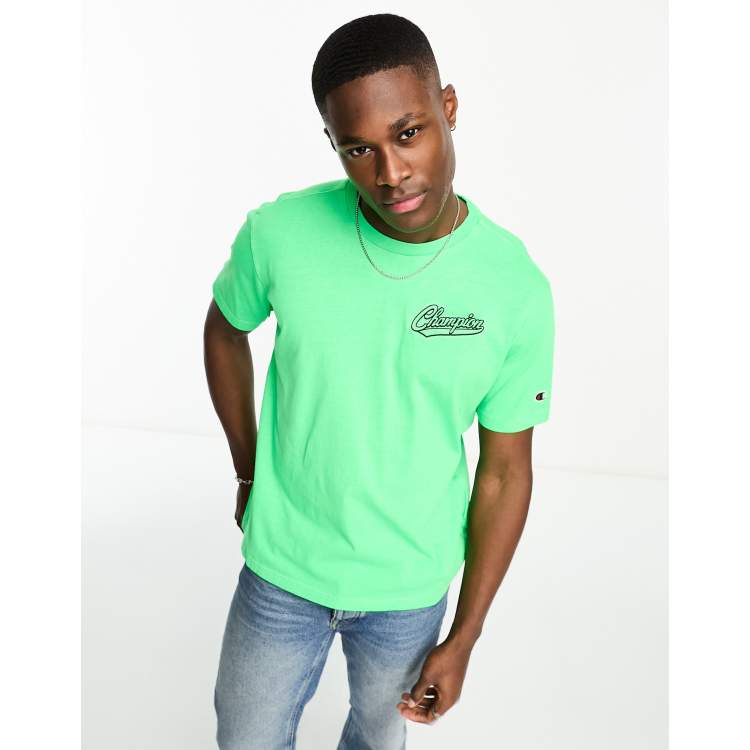 Lime green champion outlet shirt