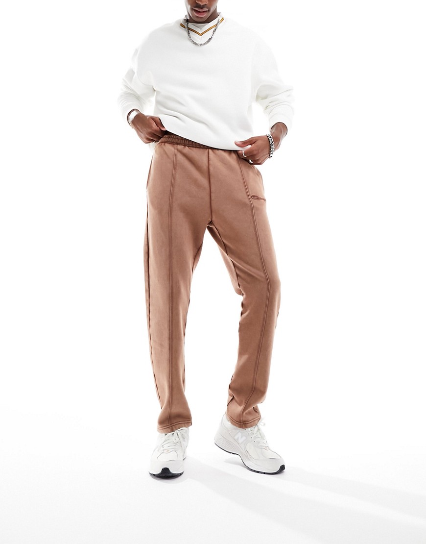 Champion Rochester straight leg joggers in burgundy-Red