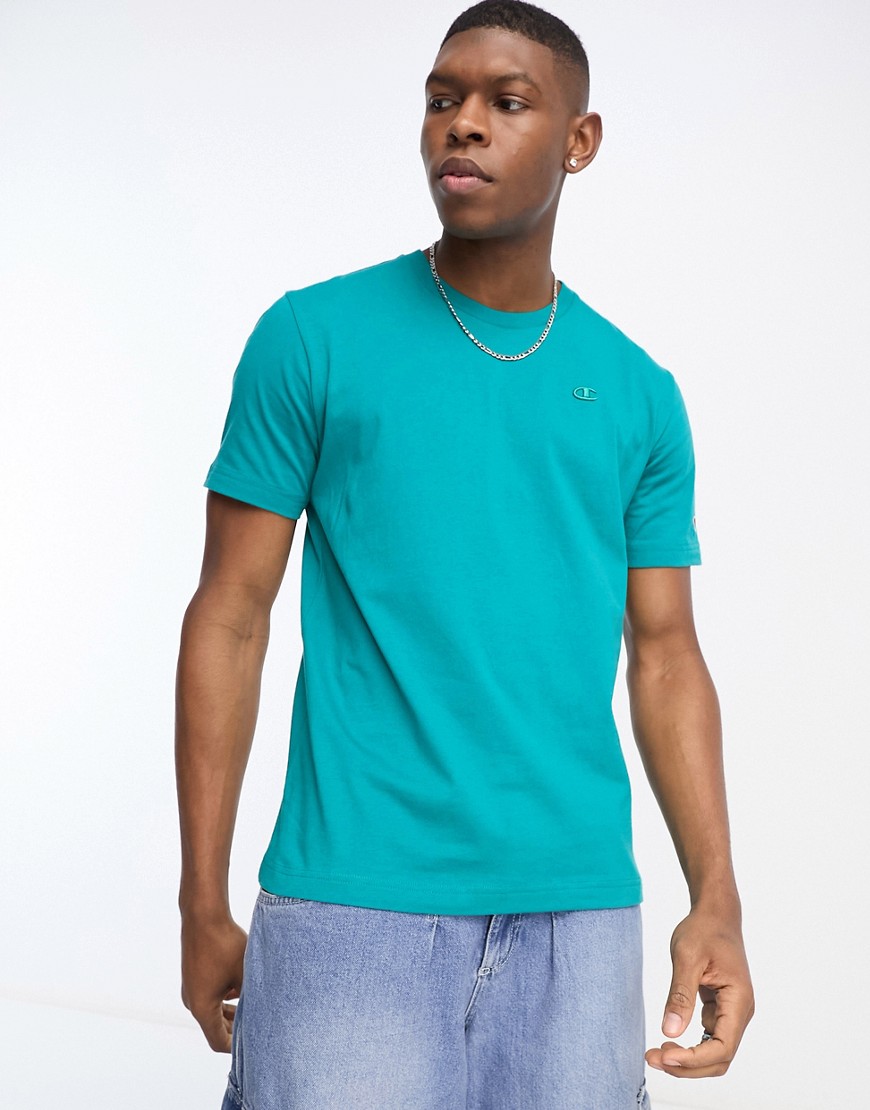 Champion Rochester t-shirt in teal-Green