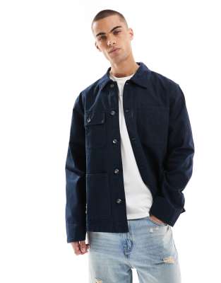 Champion Rochester utility front pocket jacket in navy